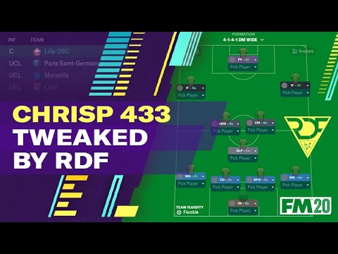 69 GOALS BETWEEN THE FRONT 3! RDF Tweaks ChrisP 433!  | #FM20 Tactics