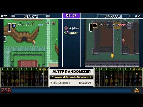 ALttPR Crossworld Keysanity Tournament: LB Round 3 - SA_gtg vs. Pikapals