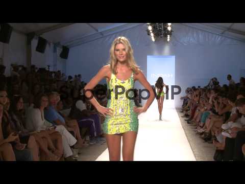 Models walk the runway during  Anna Kosturova / Beach Rio...