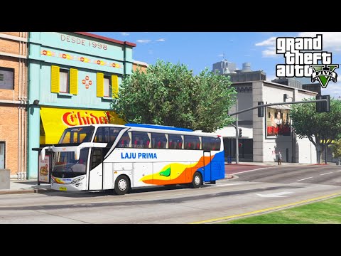 BUS LAJU PRIMA Merce 0500R 1836 JETBUS SHD 2+ - GTA V MOD SIMULATOR BUS INDONESIA