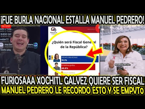 ENTREVISTA TERMINA MAL MANUEL PEDRERO ESTALL4 CONTRA XOCHITL GALVEZ LE RECORDO ESTO Y LLORO