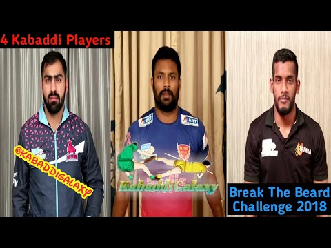 4 Kabaddi Players || Break The Beard Challenge 2018 || Kabaddi Galaxy
