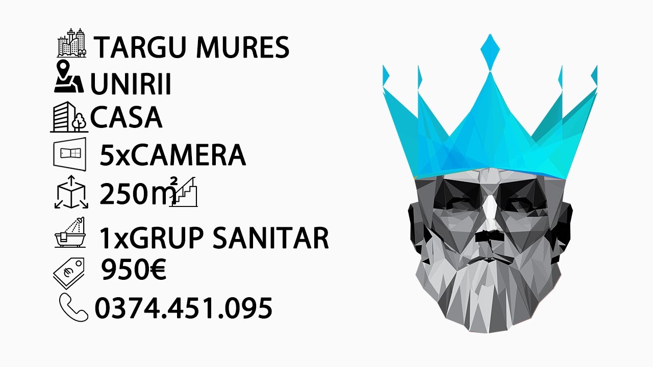 Tur video Casa/2 Corpuri/5 camere/Zona Unirii /Curte/Centrala termica/ Garaj/Pet Friendly