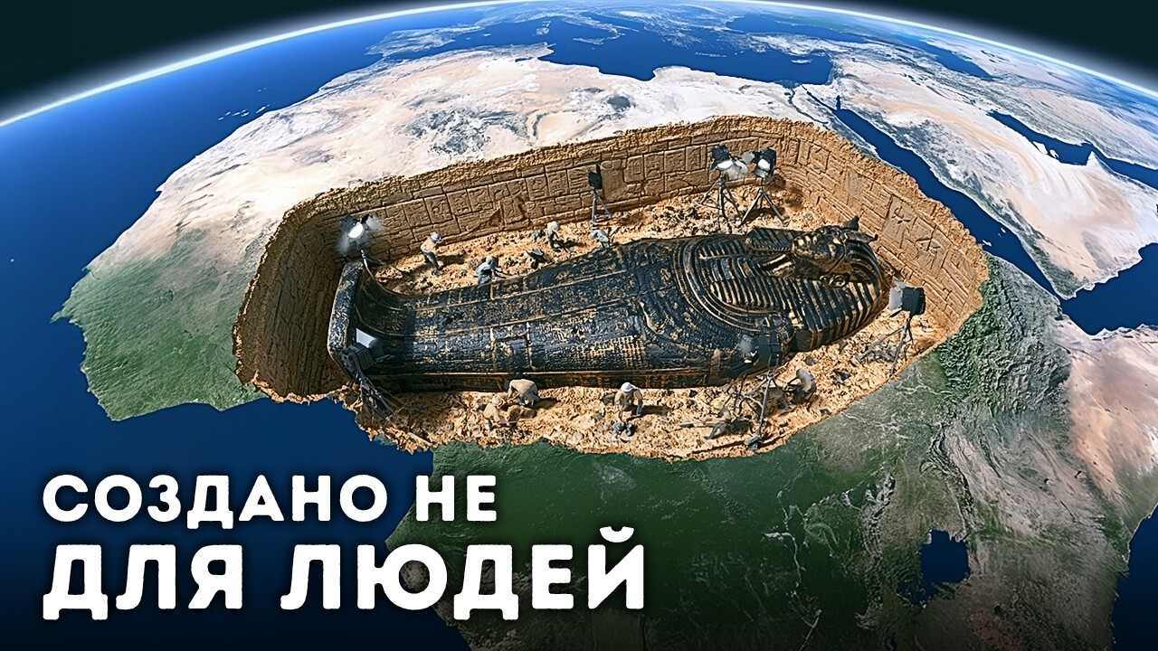 В недрах Сахары нашли гигантский саркофаг с жуткой мумией без лица
