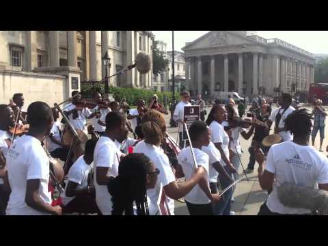 Buskaid London 2014 celebrating Mandela birthday