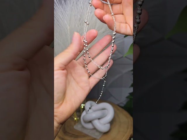 Vídeo relacionado con SAGA GIOIELLI Collar rosario hombre tonalita plata acero
