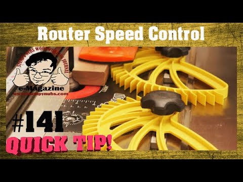 Controlling your router's speed and feed rate