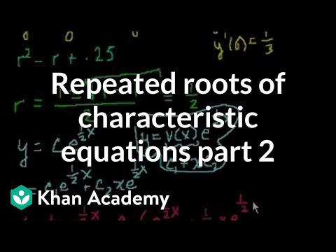 Repeated Roots of the Characteristic Part 2