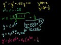 Repeated roots of the characterisitic equations part2 Video Tutorial