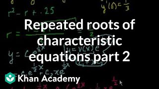 Repeated roots of the characterisitic equations part 2