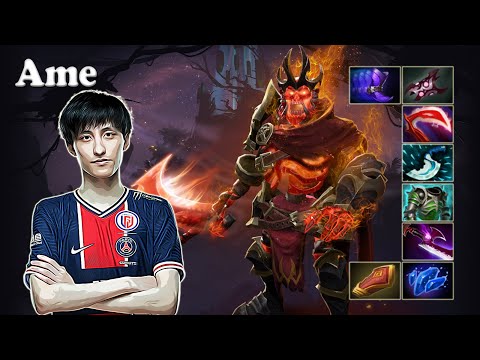 Ame - Wraith King Safelane | Dota 2 7.30d Gameplay