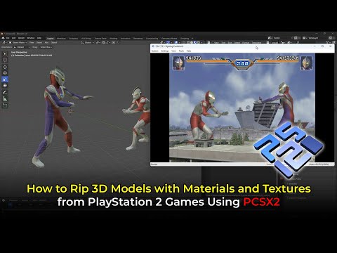 How to Rip 3D Models with Materials and Textures from PlayStation 2 Games Using PCSX2