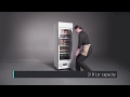 DM075 218 Ltr Upright Single Glass Door White Display Fridge With Canopy Product Video