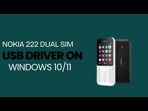 Nokia 222 Dual SIM USB Driver on Windows 10/11 Free Download