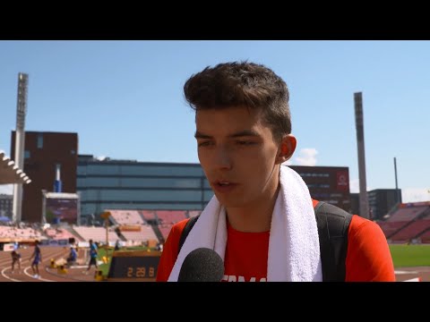 IAAF World U20 Tampere - Luca Meinke GER High Jump Final