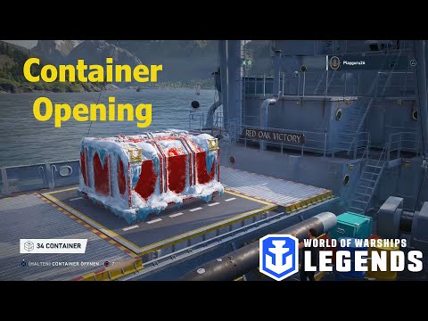 World of Warships Legends Super Santa Container öffnen