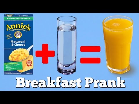 FUNNY BREAKFAST PRANK (cheese-water instead of orange juice) Video