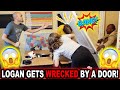 LOGAN GETS WRECKED BY A DOOR!