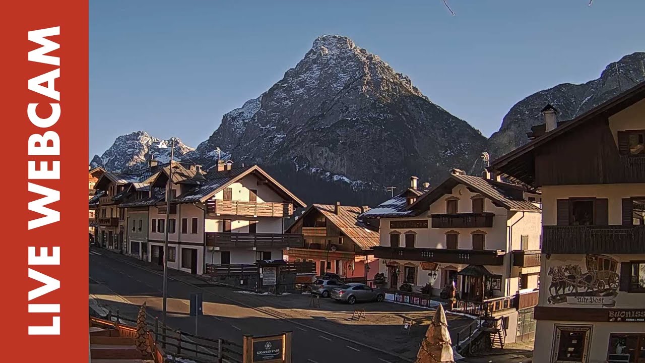 Live webcam view of Sappada Village Center & Monte Siera