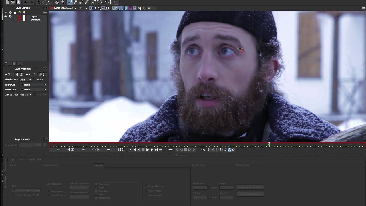 Tutorial: Performance Replacement with mocha tracking & masking: Eye Replacement
