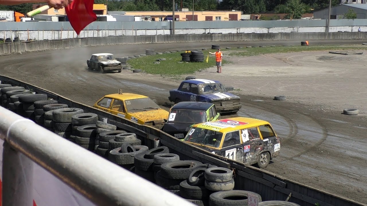 Трековые автогонки 2018. Класс «Легенды СССР» (стадион «Заря», 08.07.2018)