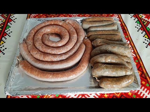 Cârnați de Casă Tradiționali  și Cârnați de Casă cu Leuștean Specialitatea Casei