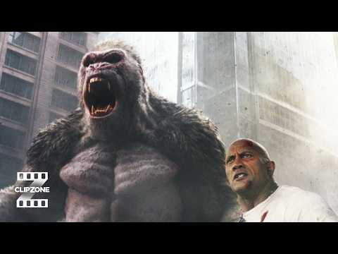 Rampage | Gorilla Fights Off Monsters | ClipZone: High Octane Hits