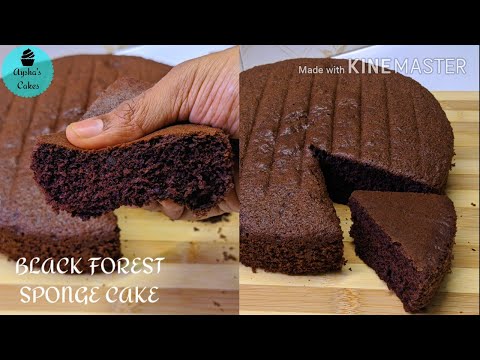 How to make a Black Forest Sponge Cake/The perfect Sponge Cake/very soft and sponge..👍