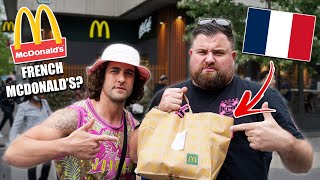 ENGLISH GUYS TRY FRENCH MCDONALD'S 🇫🇷 VS 🇬🇧 | FOOD REVIEW CLUB