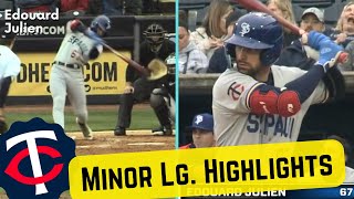 Edouard Julien Homers In Saints Opener | Twins Minor League Highlights