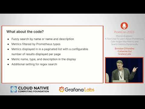 PromCon 2023 - Metrics Explorer: A Tool Used To Learn About Prometheus, Gain Insight Into Metrics