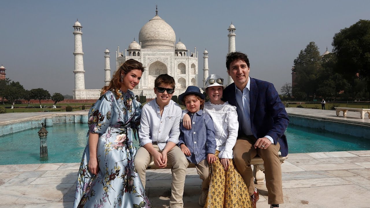 Prime Minister Justin Trudeau and family visit Taj Mahal