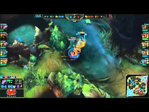 CLG vs TL highlights NA LCS Spring 2016 W8D1 Counter Logic Gaming vs Team Liquid
