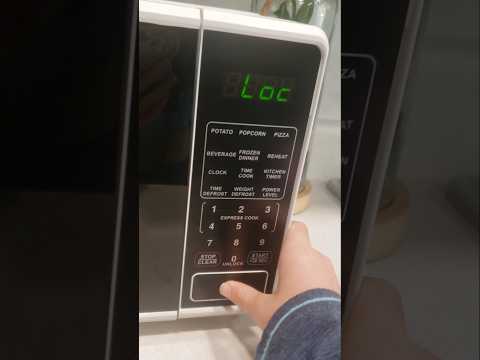 Door-locking system on a Mainstays microwave