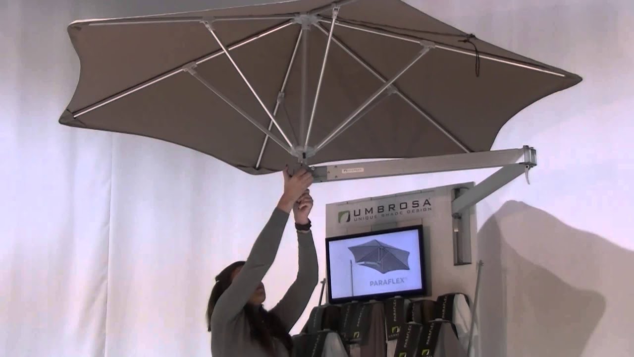 Paraflex Wallflex Umbrosa Wall parasol with telescopic aluminium arm