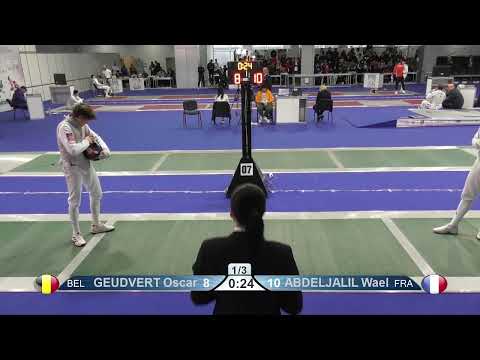 2023 Day04 T32 13 M F Individual Junior Plovdiv BUL CHM 7 ABDELJALIL FRA vs GEUDVERT BEL