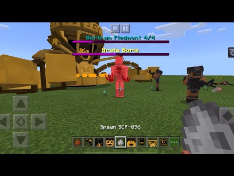 SCP FOUNDATION vs BENDY THE INK MACHINE BOSSES in Minecraft PE