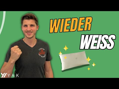 Kopfkissen wieder weiß bekommen! EINFACH & SCHNELL