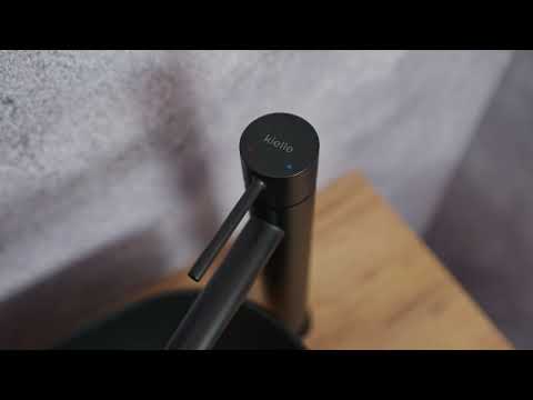 kielle Oudee - Grifo de lavabo, negro mate 10115114