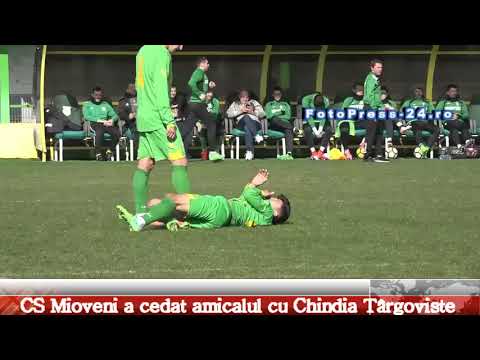 CS Mioveni a cedat amicalul cu Chindia Târgoviste
