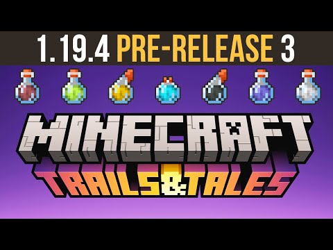 Minecraft 1.19.4 Pre-Release 3 New Potion Colours, Trails & Tales Update