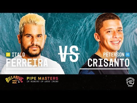 Italo Ferreira vs. Peterson Crisanto - Round of 16, Heat 1 - Billabong Pipe Masters 2019