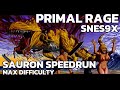 Primal Rage SNES Sauron Hardest Speedrun 15 04