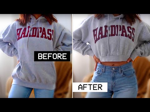 How to Crop Sew a Hoodie Video