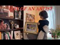 A Realistic Art Vlog Painting A Commission Tidying The Studio Framing