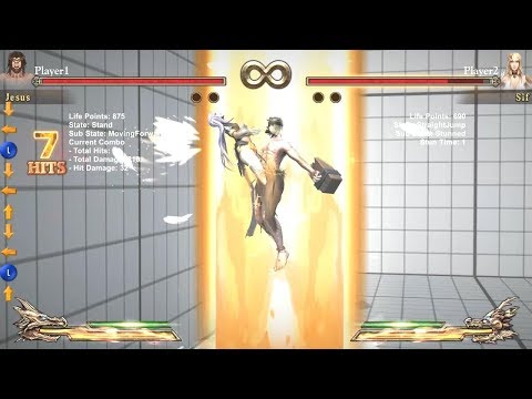 Fight of Gods - Jesus All Combo demonstrate