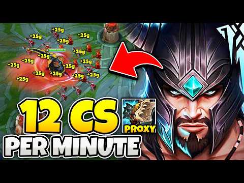 How I got near perfect CS with Double Proxy Tryndamere... (PROXY IN THEIR BASE?)