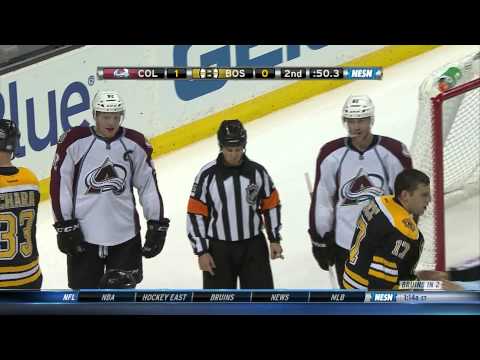 Gabriel Landeskog doesn't fight Milan Lucic 10/10/13
