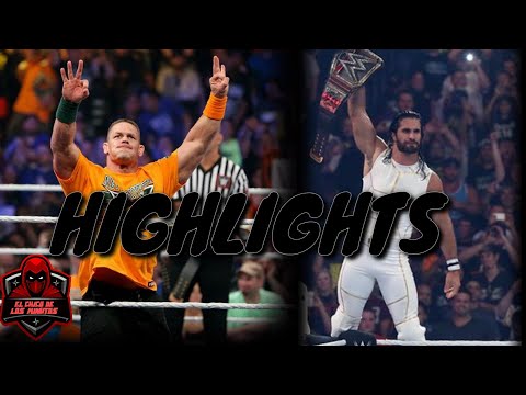 SETH ROLLINS VS JOHN CENA HIGHLIGHTS