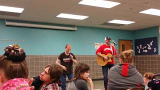 Kyle Schmidt sings with Charley Jenkins